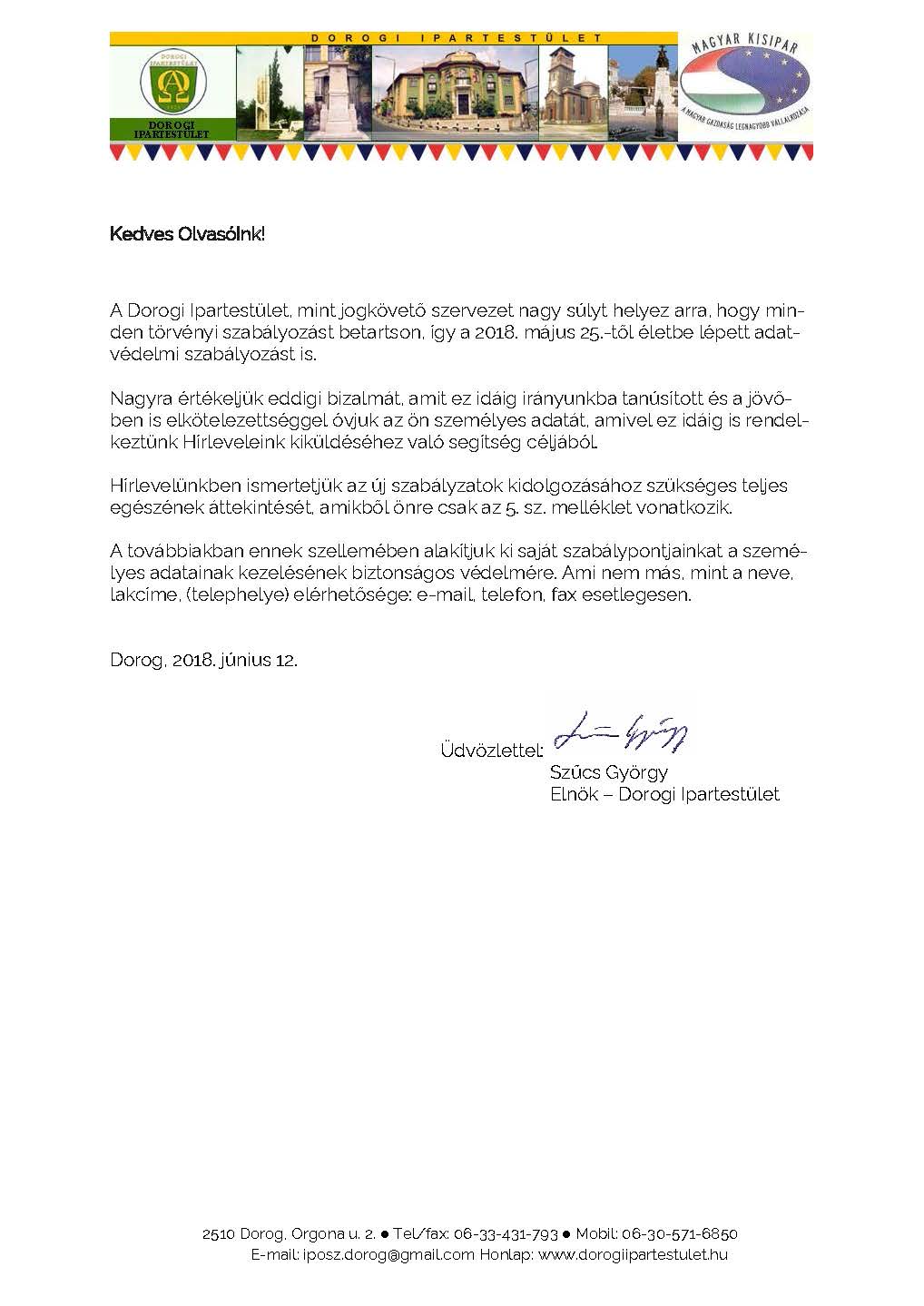 GDPR dorogi ipartestulet 2